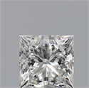 Natural Diamond 0.74 Carats, Princess with  Cut, H Color, VS1 Clarity and Certified by GIA