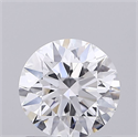 Lab Grown Diamond 1.03 Carats, Round with Ideal Cut, D Color, VS1 Clarity and Certified by IGI
