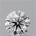 Natural Diamond 0.71 Carats, Round with Very Good Cut, F Color, SI1 Clarity and Certified by GIA