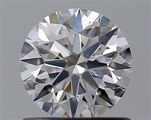 Picture of Natural Diamond 0.72 Carats, Round with Excellent Cut, D Color, VS2 Clarity and Certified by GIA