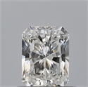 Natural Diamond 0.50 Carats, Radiant with  Cut, F Color, VVS1 Clarity and Certified by GIA
