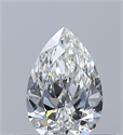 Natural Diamond 0.30 Carats, Pear with  Cut, F Color, VS2 Clarity and Certified by GIA
