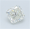 Natural Diamond 0.81 Carats, Cushion with  Cut, J Color, SI2 Clarity and Certified by GIA