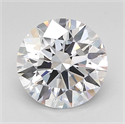 Lab Grown Diamond 2.55 Carats, Round with Ideal Cut, E Color, VVS1 Clarity and Certified by IGI