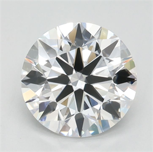 Picture of Lab Grown Diamond 1.01 Carats, Round with Ideal Cut, D Color, VVS1 Clarity and Certified by IGI