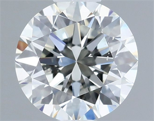 Picture of Natural Diamond 0.61 Carats, Round with Excellent Cut, I Color, VS2 Clarity and Certified by IGI