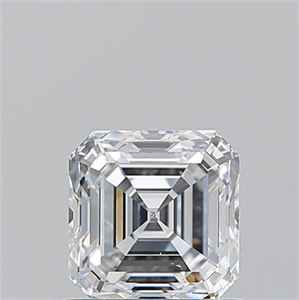 Picture of Natural Diamond 0.93 Carats, Asscher with  Cut, E Color, VS2 Clarity and Certified by GIA