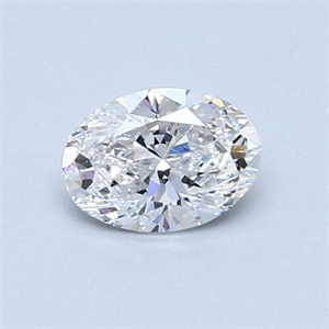 Foto Diamante Natural 0.57 quilates, Ovalado , Color E, claridad VS2 y certificado GIA de