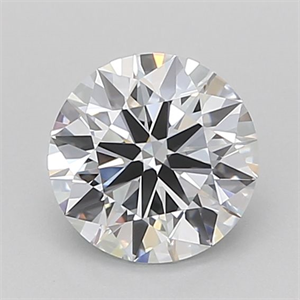 Picture of Lab Grown Diamond 1.06 Carats, Round with Ideal Cut, F Color, IF Clarity and Certified by IGI