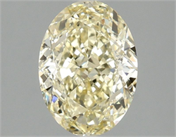 Picture of Lab Grown Diamond 2.06 Carats, Oval with  Cut, Fancy Intense Yellow Color, VS1 Clarity and Certified by IGI