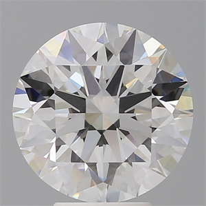 Picture of Lab Grown Diamond 5.01 Carats, Round with Ideal Cut, E Color, VVS2 Clarity and Certified by IGI