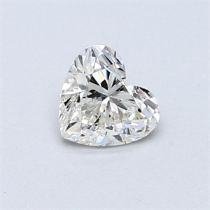 Picture of Natural Diamond 0.50 Carats, Heart with  Cut, I Color, SI1 Clarity and Certified by GIA