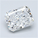Natural Diamond 2.51 Carats, Radiant with  Cut, E Color, VS2 Clarity and Certified by GIA