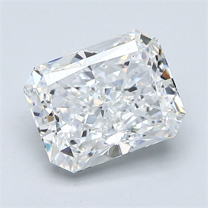 Picture of Natural Diamond 2.51 Carats, Radiant with  Cut, E Color, VS2 Clarity and Certified by GIA