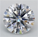 Lab Grown Diamond 0.94 Carats, Round with Ideal Cut, D Color, VVS2 Clarity and Certified by IGI