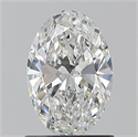Natural Diamond 1.01 Carats, Oval with  Cut, E Color, VVS2 Clarity and Certified by GIA