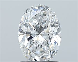 Foto Diamante Natural 1.00 quilates, Ovalado , Color E, claridad SI2 y certificado GIA de