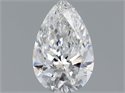 Diamante Natural 0.50 quilates, De pera , Color D, claridad SI2 y certificado GIA