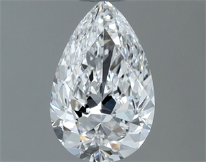 Picture of Natural Diamond 0.70 Carats, Pear with  Cut, D Color, VVS2 Clarity and Certified by GIA