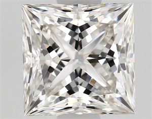 Picture of Natural Diamond 0.91 Carats, Princess with  Cut, H Color, VS1 Clarity and Certified by GIA