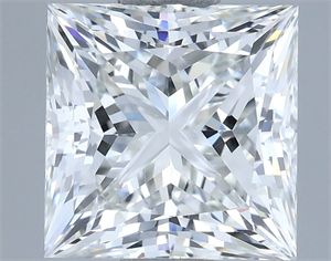 Picture of Natural Diamond 1.72 Carats, Princess with  Cut, H Color, VVS1 Clarity and Certified by IGI