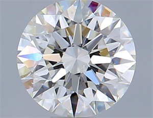 Picture of Natural Diamond 0.40 Carats, Round with Excellent Cut, H Color, VS2 Clarity and Certified by GIA