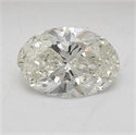 Natural Diamond 1.50 Carats, Oval with  Cut, J Color, SI2 Clarity and Certified by IGI