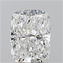 Natural Diamond 1.50 Carats, Cushion with  Cut, E Color, VVS2 Clarity and Certified by GIA