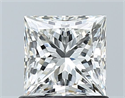 Natural Diamond 1.00 Carats, Princess with  Cut, I Color, VS2 Clarity and Certified by GIA