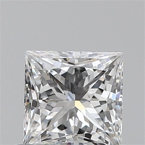 Foto Diamante Natural 0.55 quilates, Princesa , Color E, claridad VS2 y certificado GIA de