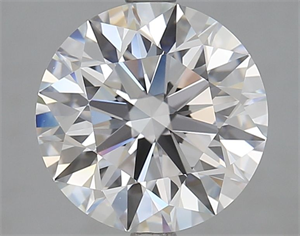 Picture of Lab Grown Diamond 3.61 Carats, Round with Ideal Cut, D Color, IF Clarity and Certified by IGI