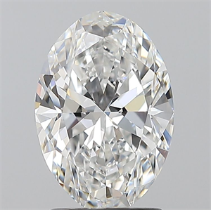 Picture of Natural Diamond 1.80 Carats, Oval with  Cut, E Color, VVS1 Clarity and Certified by GIA
