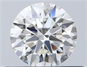 Diamante Natural 0.44 quilates, Redondo , Color I, claridad VVS1 y certificado GIA
