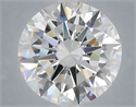 Lab Grown Diamond 6.01 Carats, Round with Excellent Cut, E Color, VVS2 Clarity and Certified by IGI