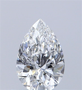 Foto Diamante Natural 0.50 quilates, De pera , Color E, claridad VVS2 y certificado GIA de