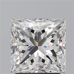Picture of Natural Diamond 2.20 Carats, Princess with  Cut, H Color, VVS1 Clarity and Certified by GIA