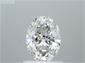 Natural Diamond 1.00 Carats, Oval with  Cut, E Color, I1 Clarity and Certified by GIA