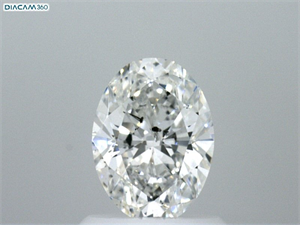 Picture of Natural Diamond 1.00 Carats, Oval with  Cut, E Color, I1 Clarity and Certified by GIA