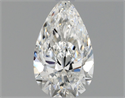 Natural Diamond 0.40 Carats, Pear with  Cut, F Color, VVS2 Clarity and Certified by GIA