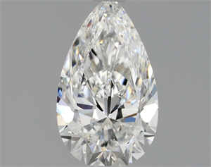Picture of Natural Diamond 0.40 Carats, Pear with  Cut, F Color, VVS2 Clarity and Certified by GIA