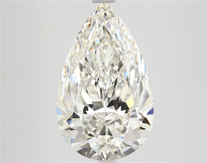 Picture of Natural Diamond 4.18 Carats, Pear with  Cut, H Color, VS1 Clarity and Certified by GIA