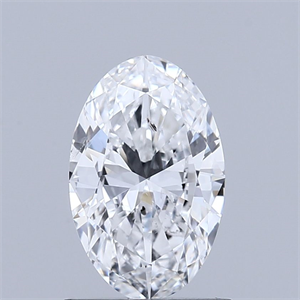 Picture of Natural Diamond 1.01 Carats, Oval with  Cut, D Color, SI2 Clarity and Certified by GIA