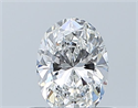 Natural Diamond 0.41 Carats, Oval with  Cut, F Color, VVS1 Clarity and Certified by GIA