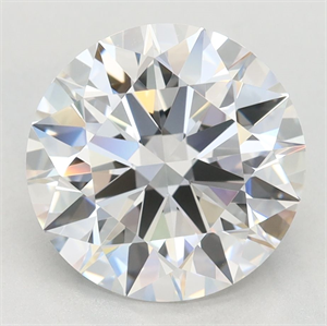Picture of Lab Grown Diamond 3.07 Carats, Round with Ideal Cut, E Color, IF Clarity and Certified by IGI