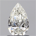 Natural Diamond 0.70 Carats, Pear with  Cut, H Color, VS2 Clarity and Certified by GIA