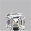 Natural Diamond 0.50 Carats, Asscher with  Cut, H Color, VVS1 Clarity and Certified by GIA