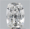 Natural Diamond 0.69 Carats, Cushion with  Cut, F Color, SI1 Clarity and Certified by GIA