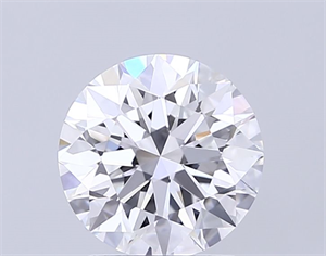 Picture of Lab Grown Diamond 4.01 Carats, Round with Excellent Cut, F Color, VVS1 Clarity and Certified by GIA
