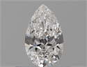 Natural Diamond 0.40 Carats, Pear with  Cut, E Color, VVS2 Clarity and Certified by GIA