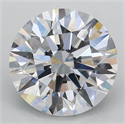 Del inventario de diamantes de laboratorio, 2.01 quilates, Redondo , Color E, claridad VVS2 y certificado IGI